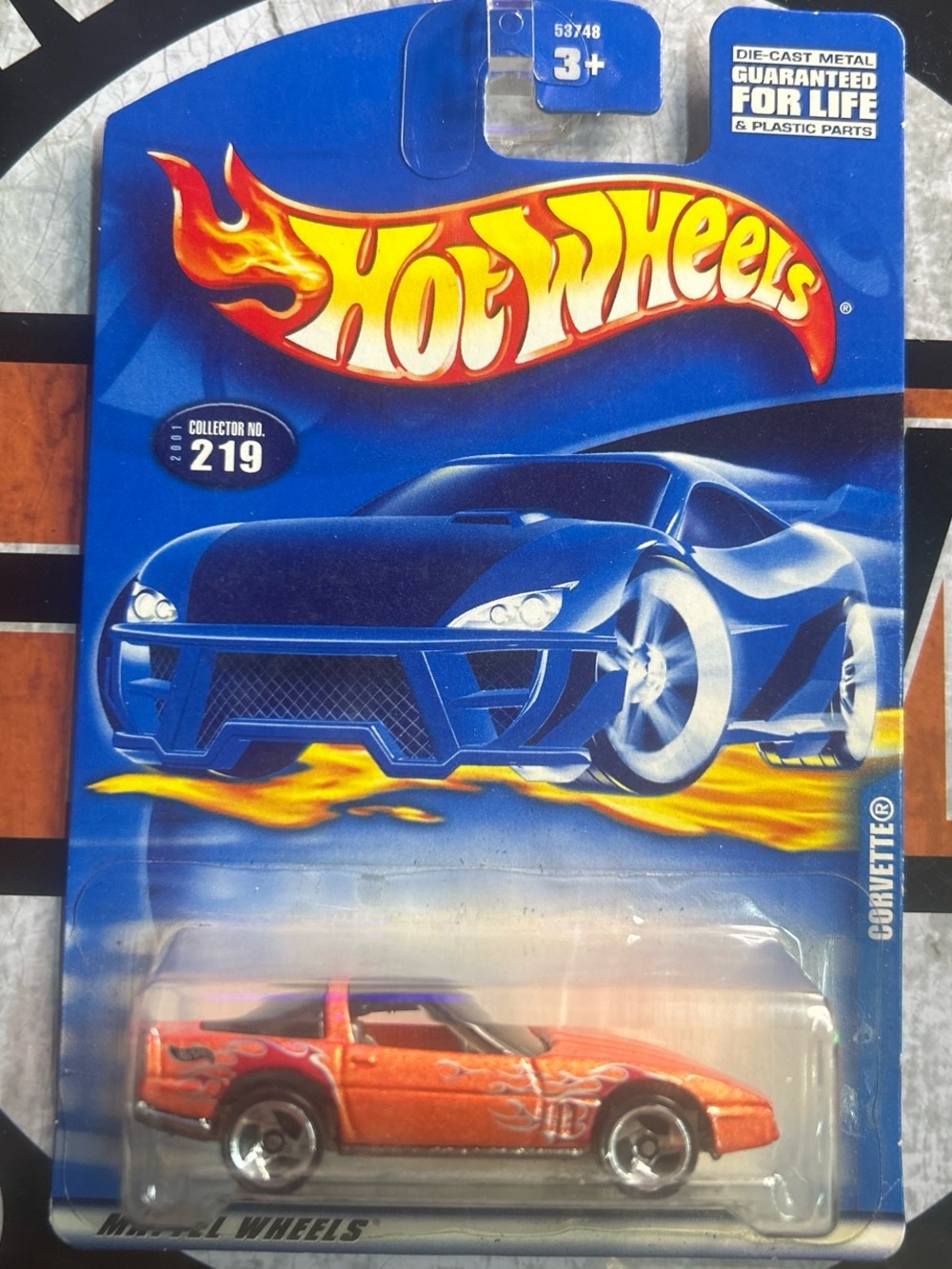Hot Wheels Orange Flame Sports Car by Hot Wheels